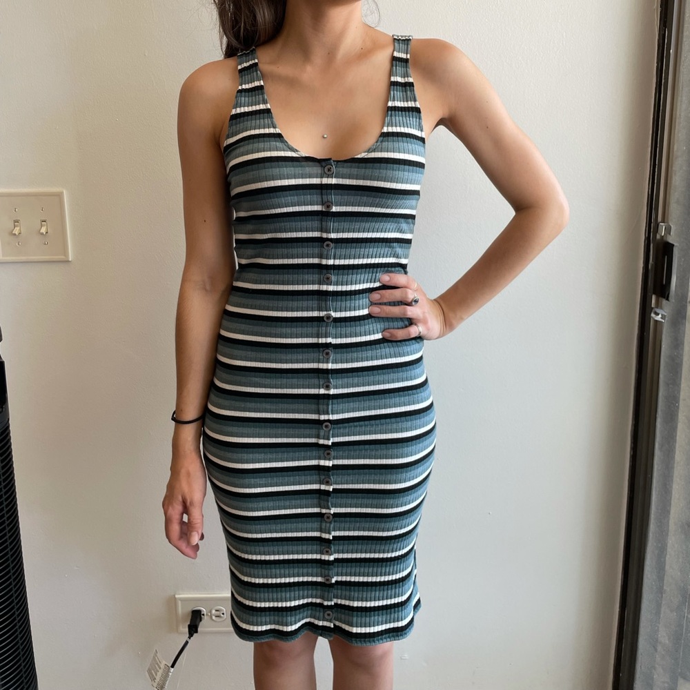AE striped dress with buttons